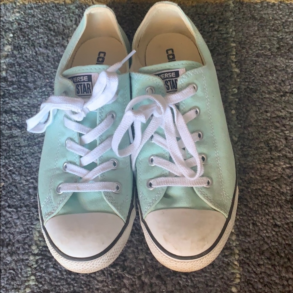 Mint green Chuck Taylors